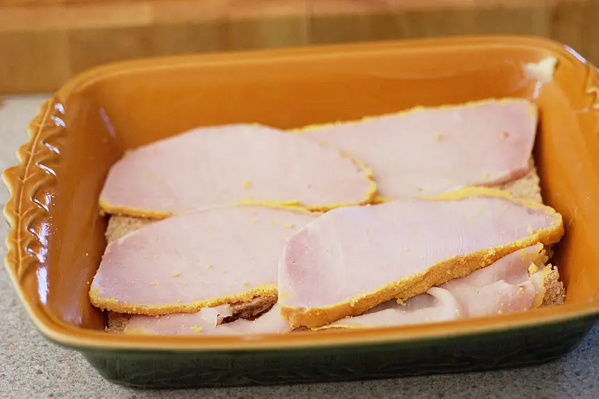 Breakfast casserole layer 2 - back bacon