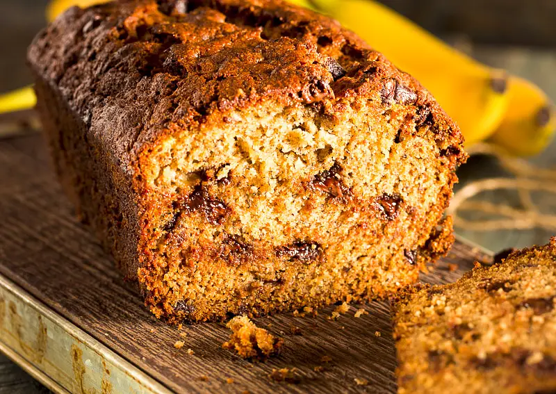 Eggless Banana-Chocolate Bread