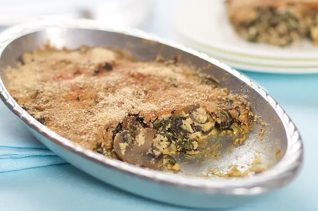 Cheesy Beet Green Gratin