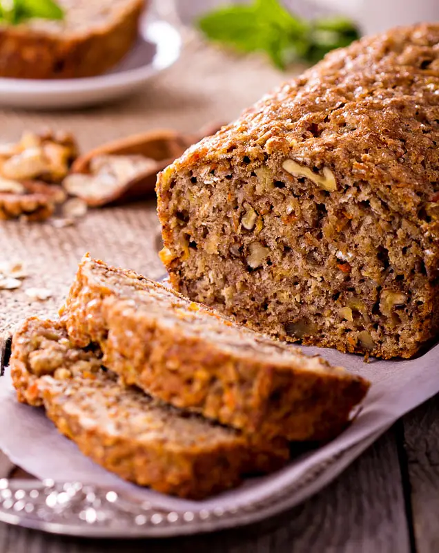 Banana Carrot Pecan Bread