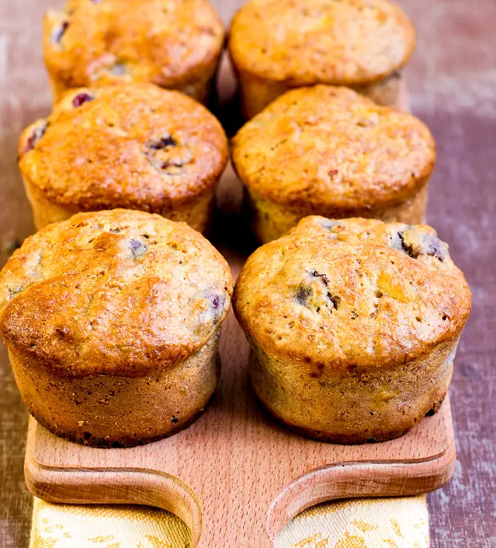 Buttery Blueberry Banana Muffins