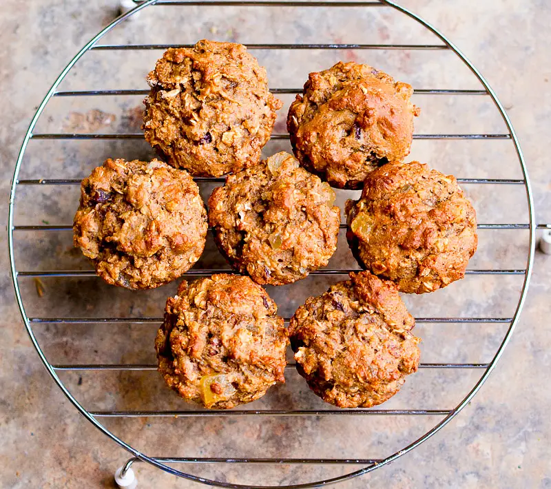 Oatmeal Banana & Fruit Muffins