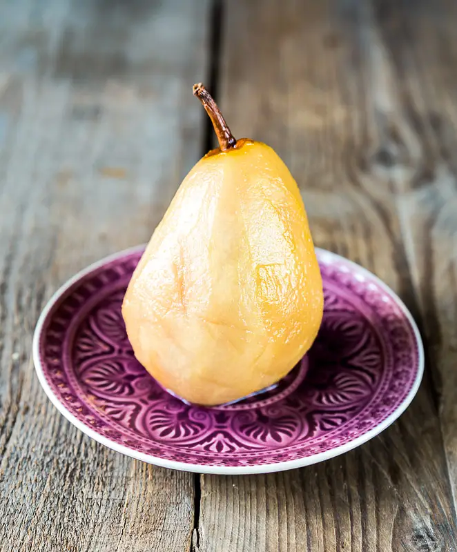Juice Poached Pears