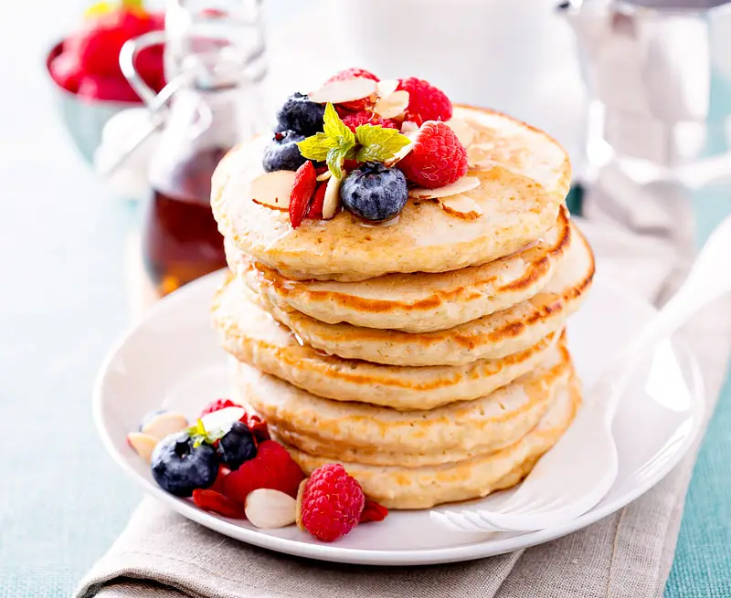 Light & Fluffy Whole Wheat Pancakes