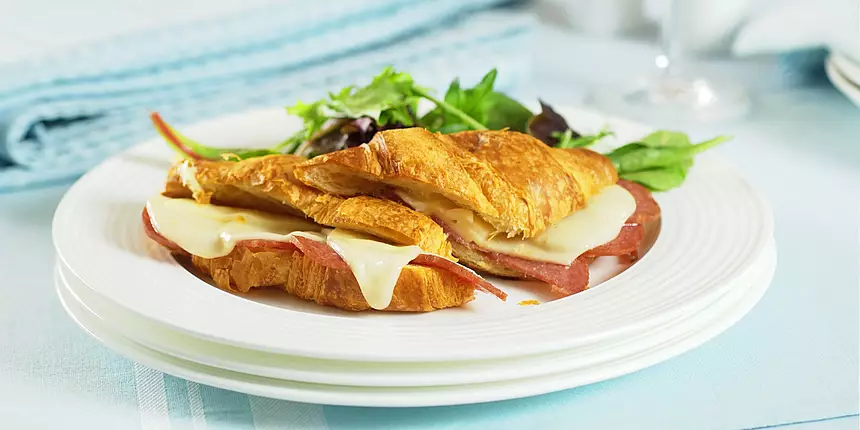 Cheese Salami Croissants