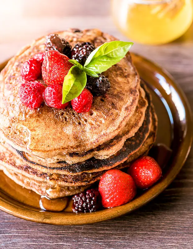 Buckwheat Oat Pancakes for One