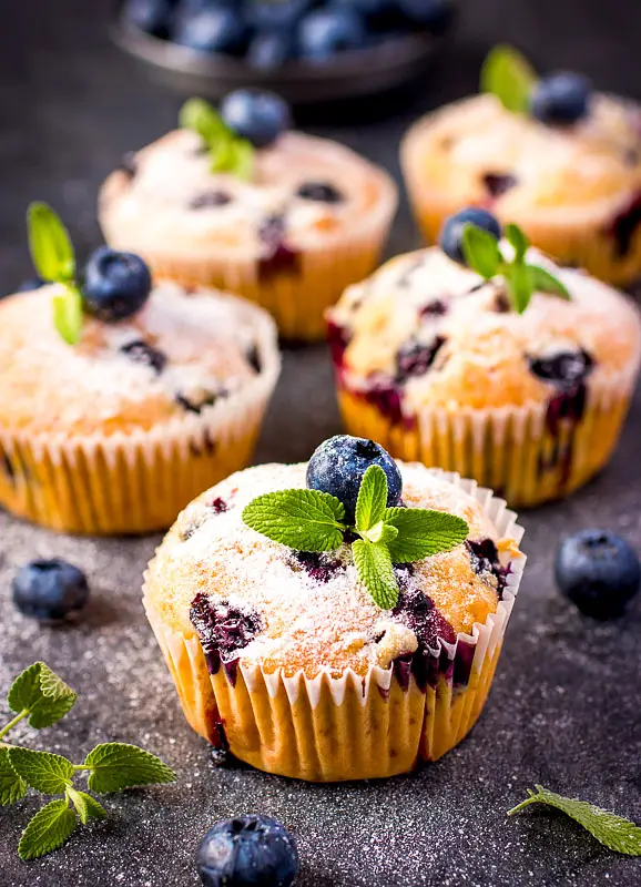 Blueberry Cream Cheese Muffins
