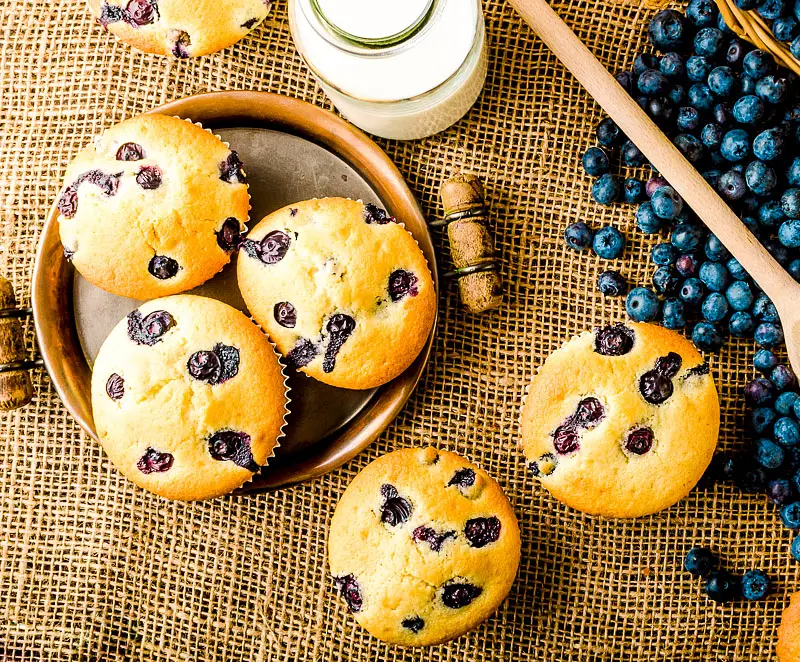 Blueberry Cornmeal Muffins