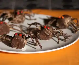 Halloween Chocolate Spiders
