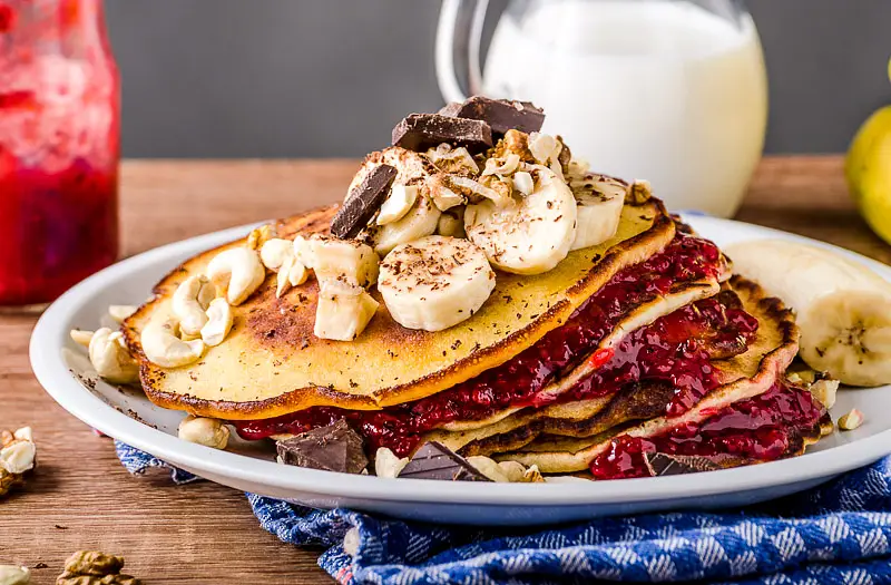 Breakfast Sourdough Maple Pancakes