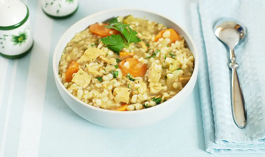 Leftover Turkey Barley Soup