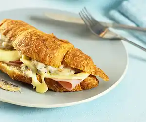 Ham & Swiss Mushroom Croissants