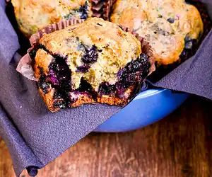 Best Blueberry & Maple Syrup Muffins