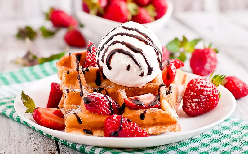 Easy Sour Cream Waffles