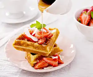 Eggnog Waffles