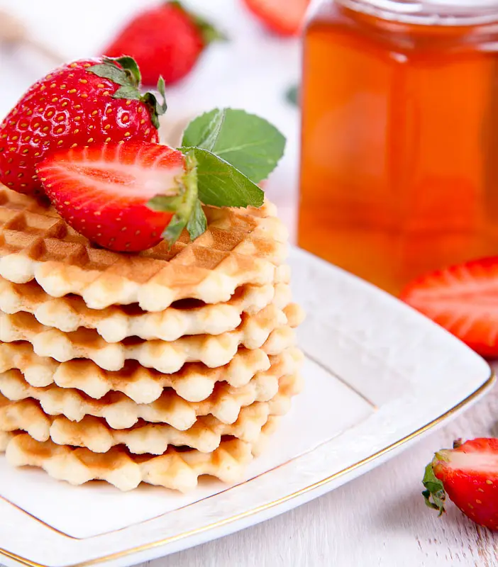 Buttery Sour Cream Waffles