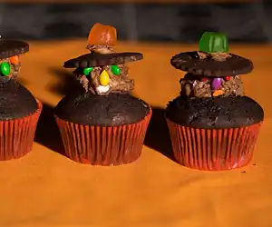 Halloween Witch Cupcakes