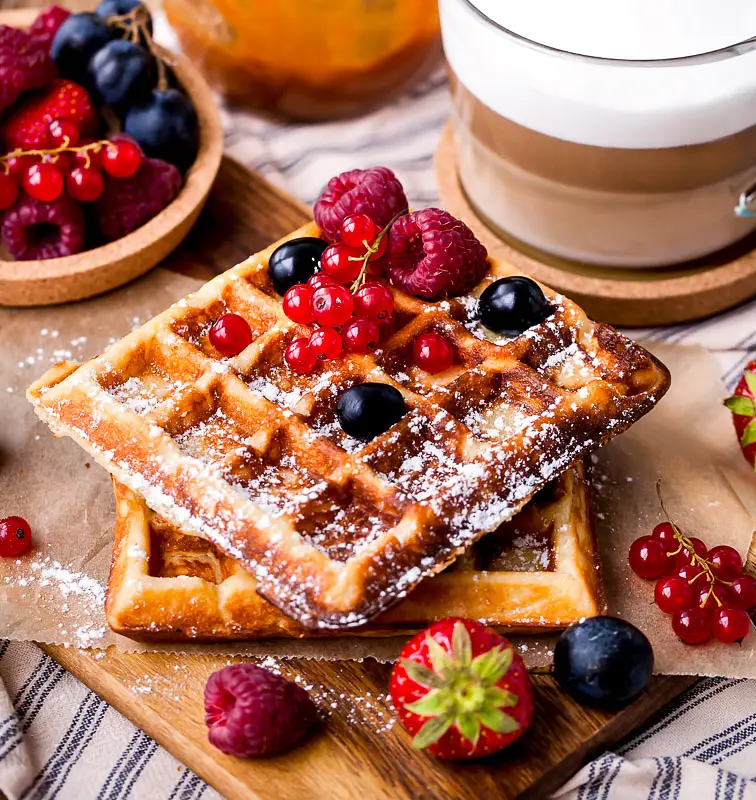 Whole Wheat Yeast Waffles