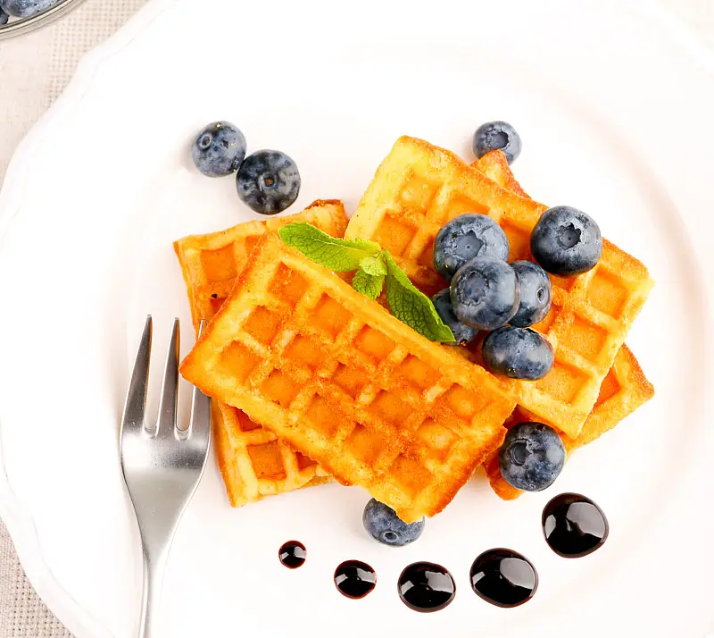 Orange Yeast Waffles
