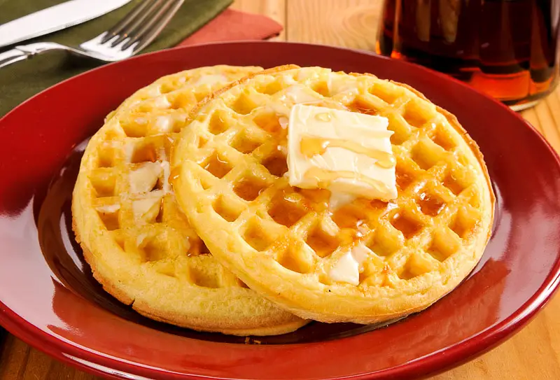 Breakfast Waffles with Soda