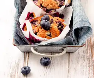 Grain Free Blueberry & Almond Muffins (Breakfast)