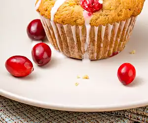 Buttermilk Cranberry Cornmeal Muffins