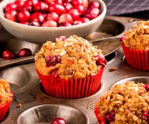 Cranberry Muffins with Sunflower & Pumpkin Seeds