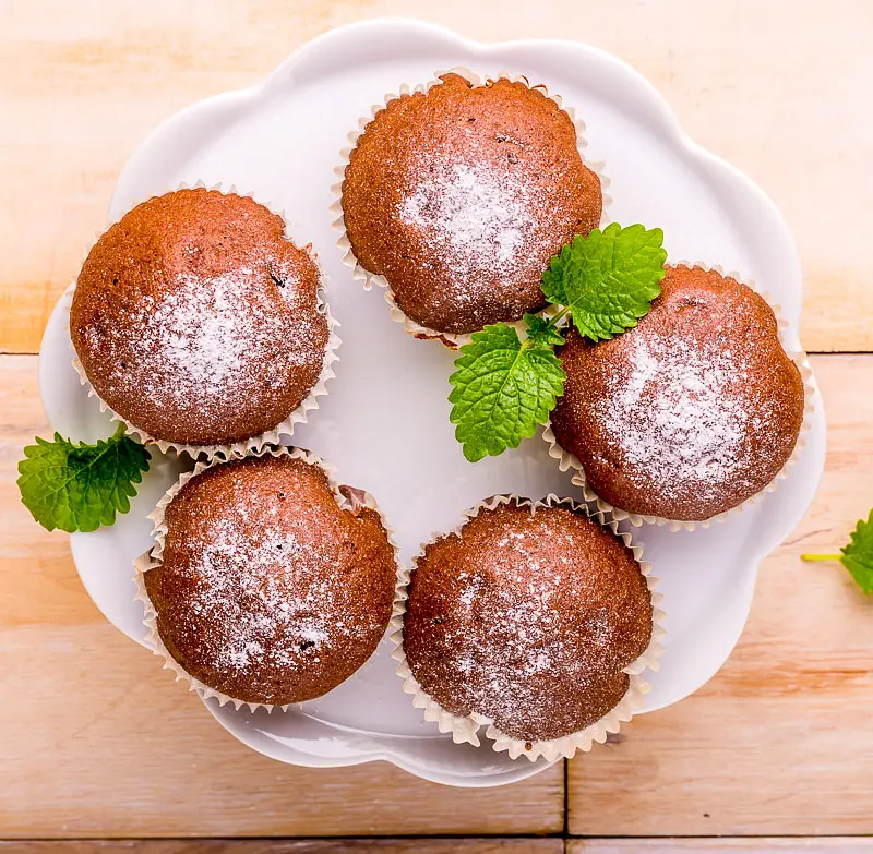 Fudgey Peanut Butter Chip Muffins
