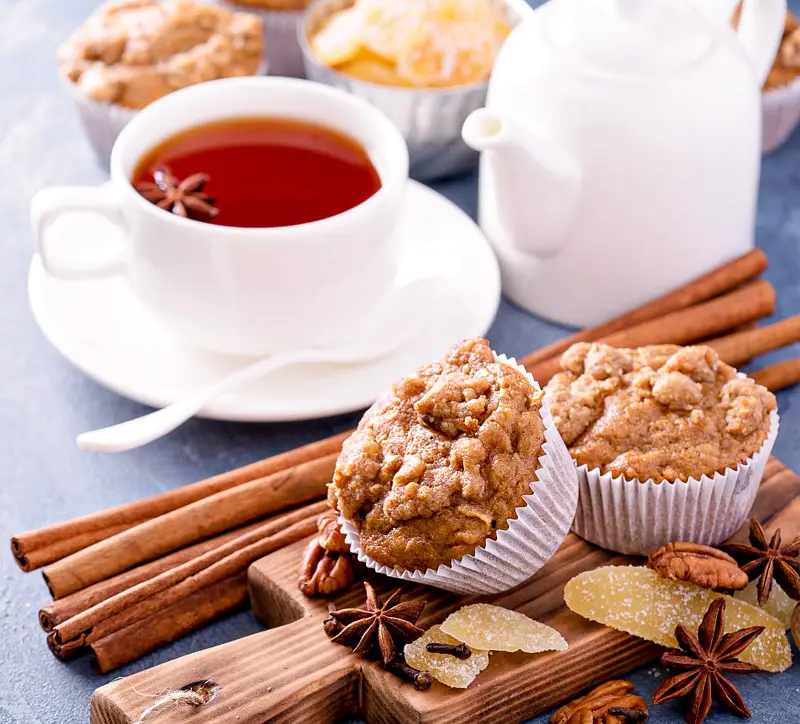 Apple Walnut Crumb Muffins