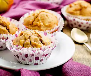 Maple Syrup Apple Bran Muffins