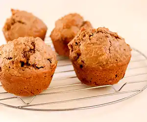 Low-Fat Apple Walnut Bran Muffins
