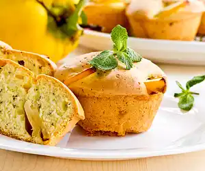 Breakfast Honey Persimmon Muffins
