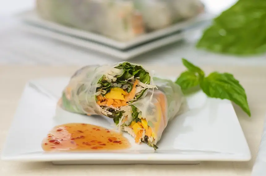 Cafe Kati's Mango Spring Rolls