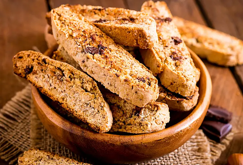 Chocolate Chip & Almond Biscotti