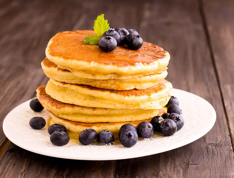 Golden Breakfast Orange Pancakes