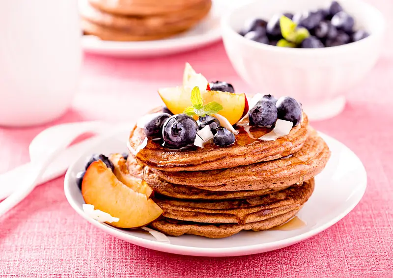 Almost Whole Wheat Apple Pancakes