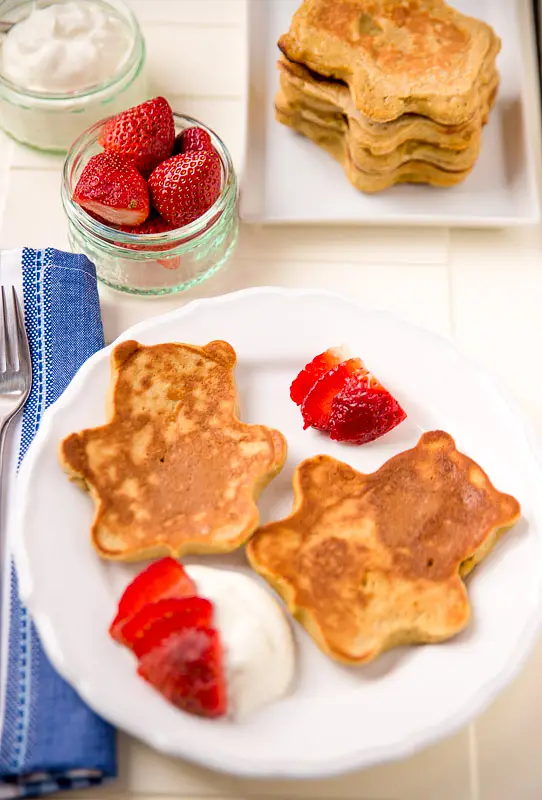 Almost Whole Wheat Breakfast Pancakes