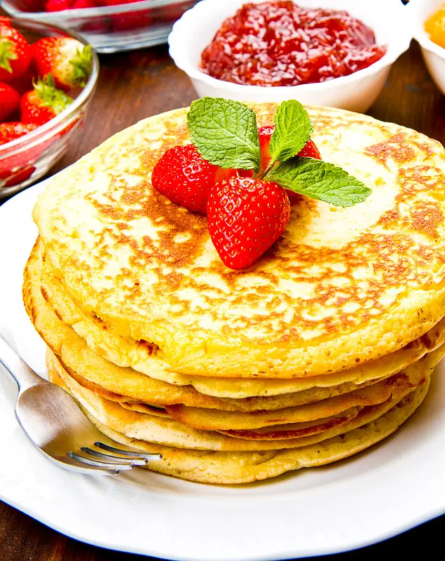 Breakfast Peanut Butter Pancakes