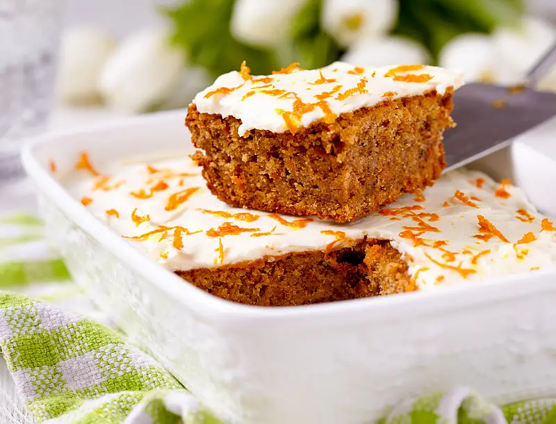 Banana Nut Carrot Cake Squares