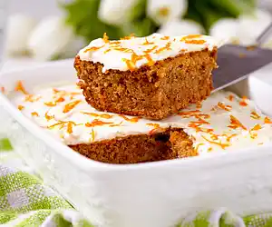 Banana Nut Carrot Cake Squares