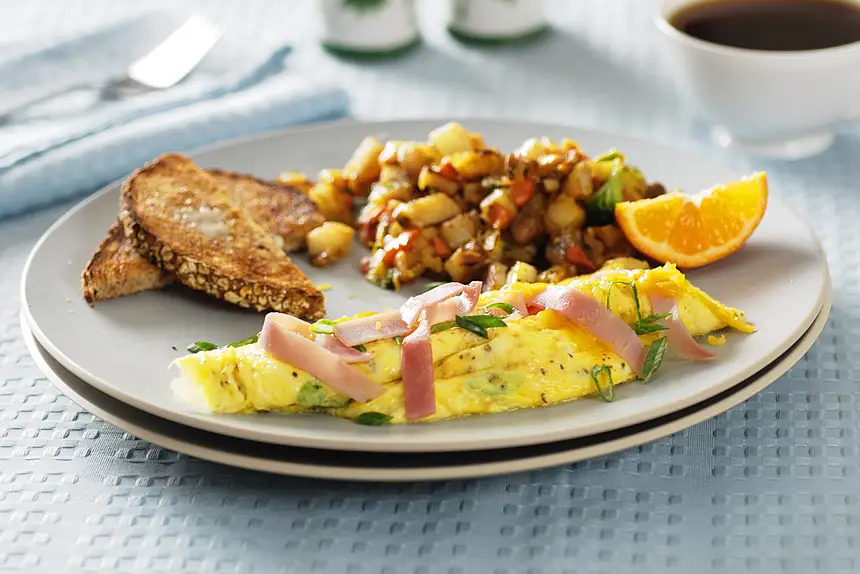 Easy Scrambled Eggs & Ham