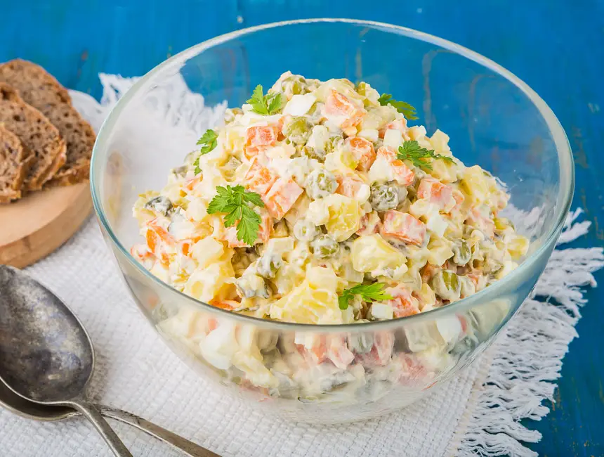 Stolichnyi Salat - Table Salad or Russian Salad