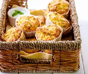 Dilly Zucchini Ricotta Muffins