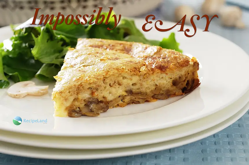 Impossible Mushroom Pie