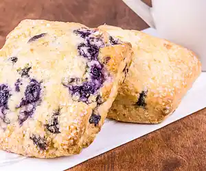 Blueberry Oatmeal Drop Biscuits
