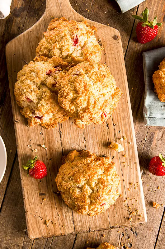 Kate's Strawberry Biscuits