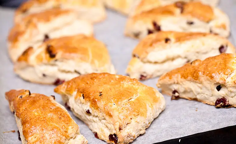 Buttery Cranberry Lemon Scones