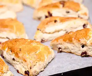Buttery Cranberry Lemon Scones