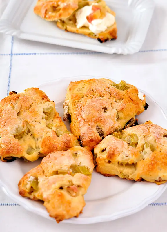 Buttermilk Apricot/Rhubarb Scones