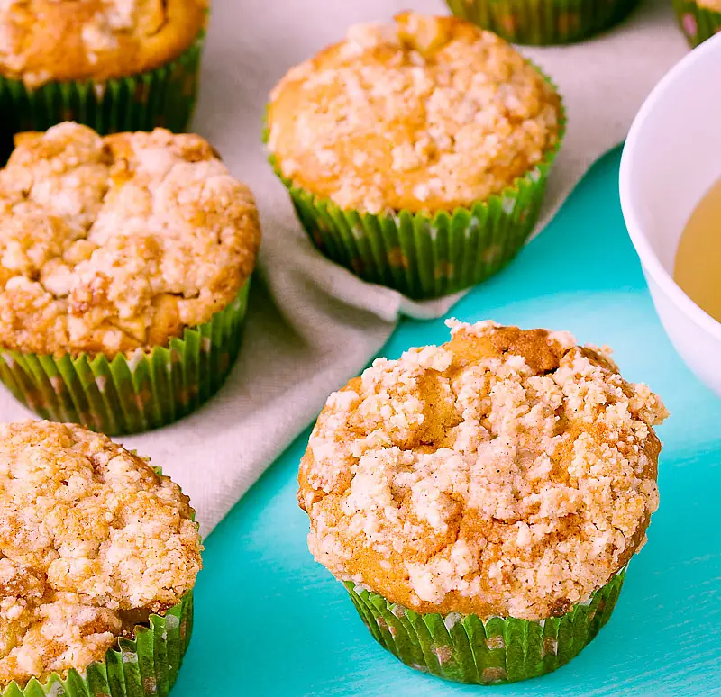 Apple Streusel Sour Cream Muffins
